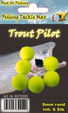 Fishing Tackle Max Trout Pilots Rond 12 mm Geel_