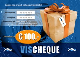 VisCheques - Hengelsport cadeaubon t.w.v. € 100,00